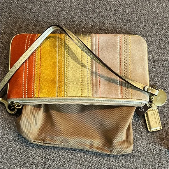 Coach Suede Wristlet Clutch for Fall - Picture 4 of 6